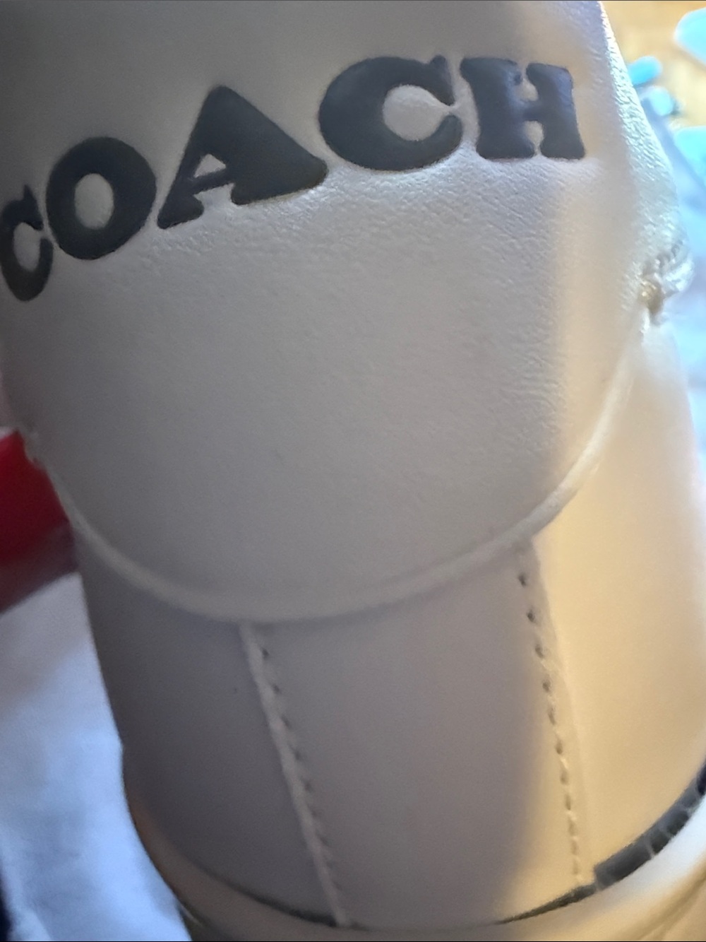 Coach White leather Casual Lace-Up Sneaker New No box - Picture 7 of 7